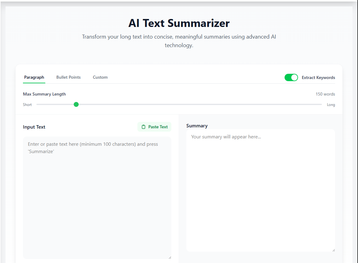 AI Text Summarizer